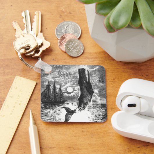  snaarwalvissen, zeedieren sleutelhanger (Bureau)