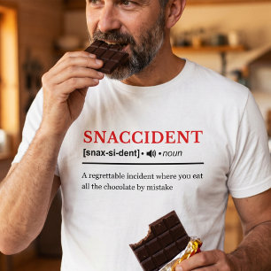 Snaccident - Aanpasbare Woordenboek Definitie T-shirt