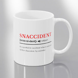 Snaccident -  definitie van woordenboek koffiemok