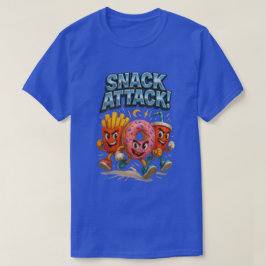 Snack Aanval Funny Food Superhero Squad T-shirt