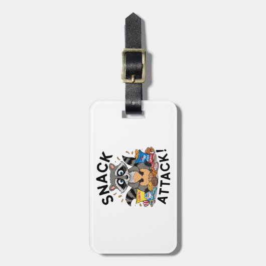 Snack Attack Bagagelabel (Voorkant verticaal)