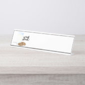 Snack Attack Bureau Naambordje (Voorkant)