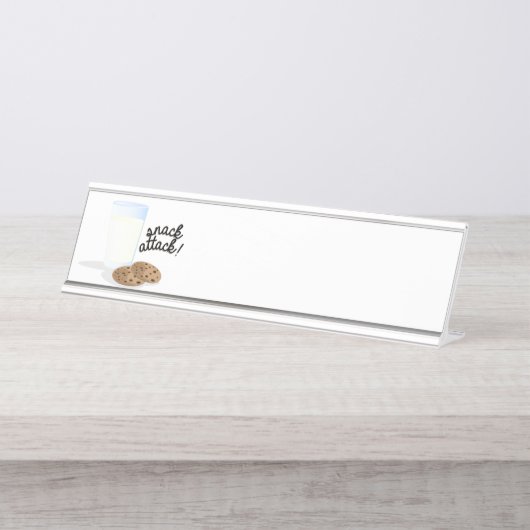 Snack Attack Bureau Naambordje (Voorkant)