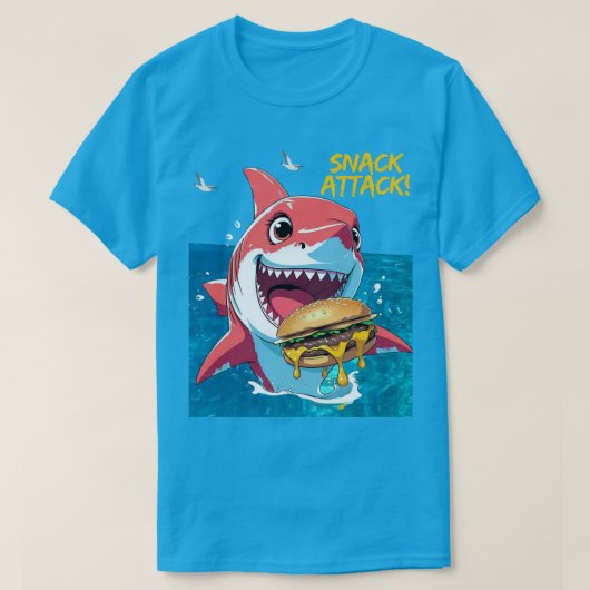Snack Attack Haai T-shirt (Design voorkant)