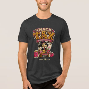 Snack Attack Honger Modus Gepersonaliseerde Grappi Tri-Blend Shirt