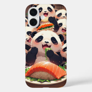 Snack Attack Panda iPhone 16 Hoesje