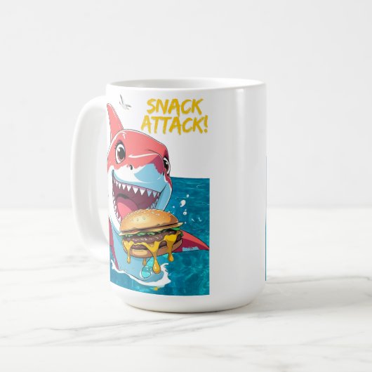 Snack Attack Shark Mug Koffiemok (Voorkant links)