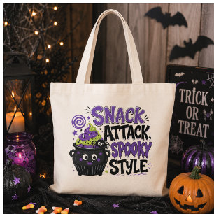 Snack Attack Spooky Style Ketel Halloween Tote Bag