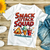 Snack Attack Squad – Leuke snack-thema T-shirt