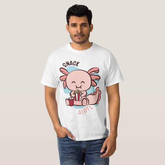 Snack. Axolotl T-shirt (Voorkant volledig)
