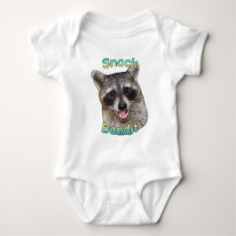Snack Bandit Funny Raccoon Baby Bodysuit – Schatti