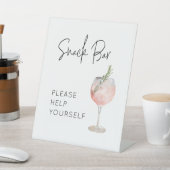 Snack Bar Teken voor Verjaardagsfeest Reclamebord Met Voetstuk (Insitu)