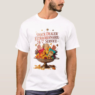 Snack Dealer Extraordinaire Tee | 24/7 Service Fun T-shirt