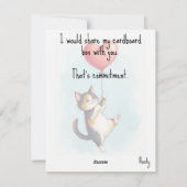 💘🐈Snack Dispenser of My Heart Feestdagenkaart (Achterkant)