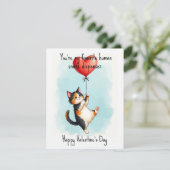 💘🐈Snack Dispenser of My Heart Feestdagenkaart (Staand voorkant)