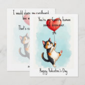 💘🐈Snack Dispenser of My Heart Feestdagenkaart (Voorkant / Achterkant)