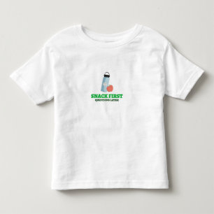Snack Eerste Vragen Later-School Lunch Break Kinder Shirts