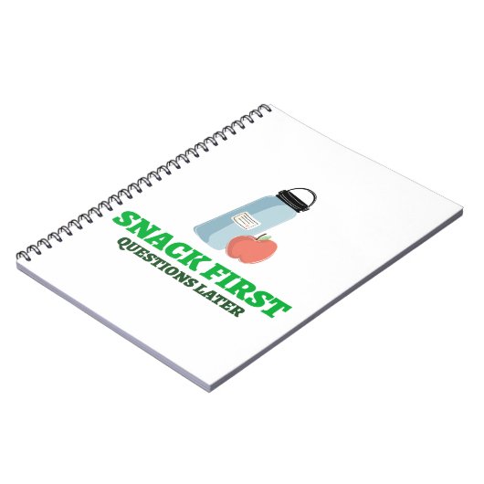 Snack Eerste Vragen Later-School Lunch Break Notitieboek (Linkerzijde)