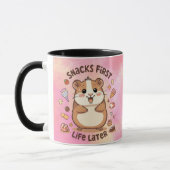 Snack First, Life Later Mug – Funny Snack Lover  Mok (Links)