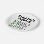 Snack Fouls Playbook Papieren Bordje (Gekanteld)