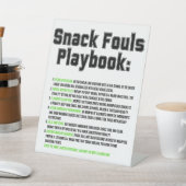 Snack Fouls Playbook Reclamebord Met Voetstuk (Insitu)