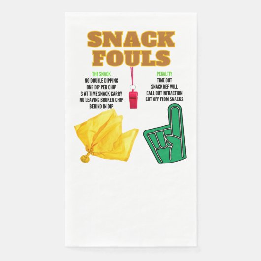 Snack Fouls voor Party Goers Servet (Voorkant)
