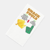 Snack Fouls voor Party Goers Servet (Hoek)