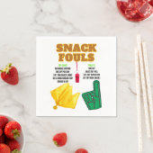 Snack Fouls voor Party Goers Servet (Insitu)