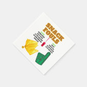 Snack Fouls voor Party Goers Servet (Hoek)