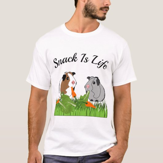 Snack is het leven t-shirt (Voorkant)