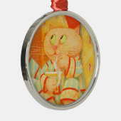 SNACK KAT Premium Rond Ornament (Rechts)