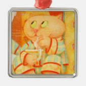 SNACK KAT Premium Square Ornament (Voorkant)