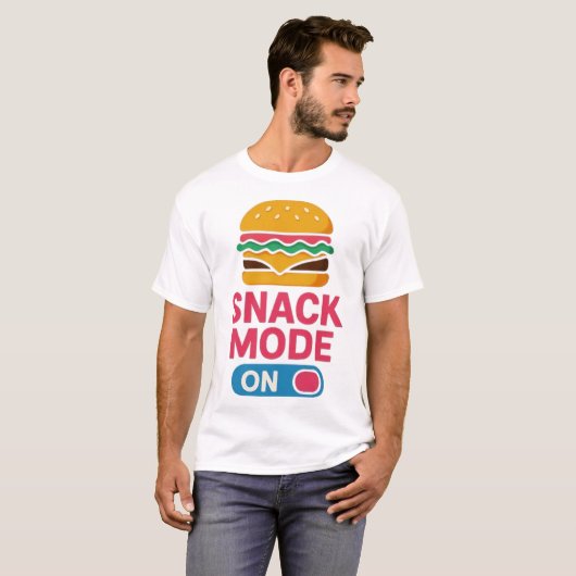 Snack Mode Burger T-shirt (Voorkant volledig)
