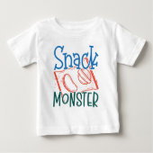 Snack Monster Funny en Cute Baby White (Voorkant)
