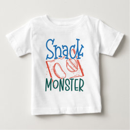 Snack Monster Funny en Cute Baby White