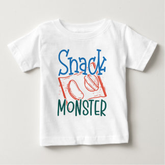 Snack Monster Funny en Cute Baby White