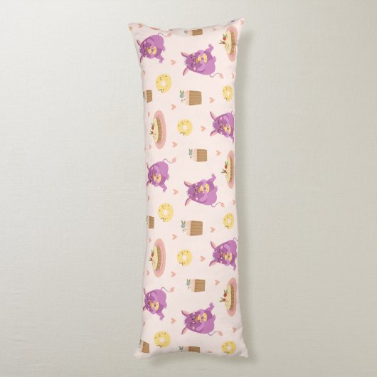 Snack Monsters Lichaamskussen (Achterkant (Verticaal))