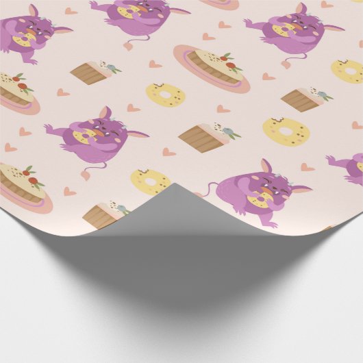 Snack Monsters Wrapping Paper Cadeaupapier (Hoek)