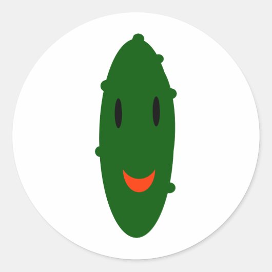 Snack Pickle Ronde Sticker (Voorkant)
