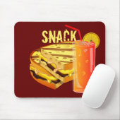 Snack Red Mousepad Muismat (Met muis)