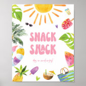 Snack Shack Meisje Verjaardagsteken Poster (Voorkant)