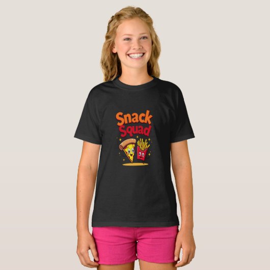 Snack Squad - T-shirt voor leuke Kinderen (Voorkant volledig)