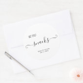 Snack Stickers voor bruiloft-snacktassen (Envelop)