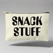 Snack Stuff Neutraal Zwart Vet Typografie Etui