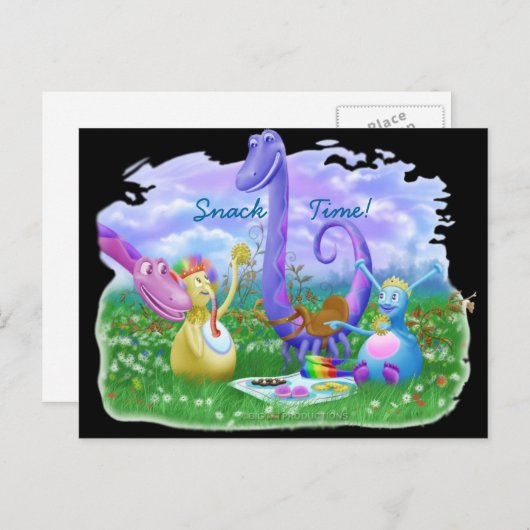 Snack Time. Briefkaart (Voorkant / Achterkant)