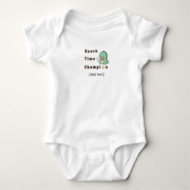 Snack Time Champion - Cute Baby & Dinosaur Foodie  Romper