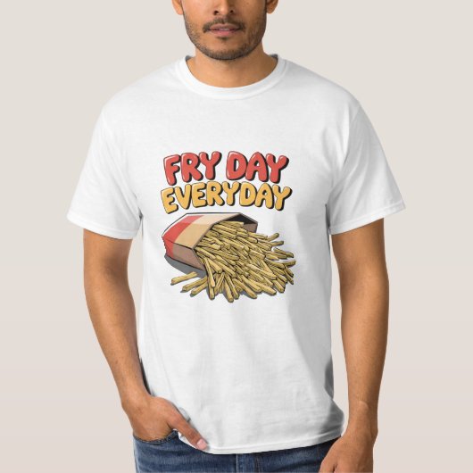 Snack Time Graphics voor Franse Fry Fans T-shirt (Voorkant)