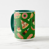 Snack Time Green Coffee-Mok Mok (Voorkant links)