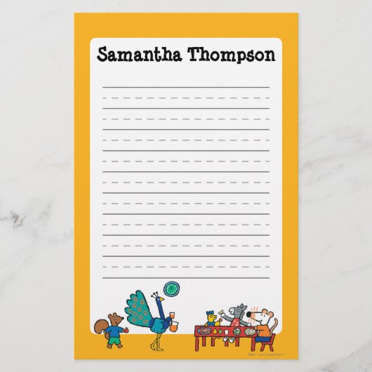 Snack Time Maisy and Friends Preschool Briefpapier (Voorkant)