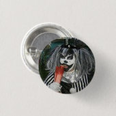 Snack time met Taffy the Klown Ronde Button 3,2 Cm (Voorkant /achterkant)